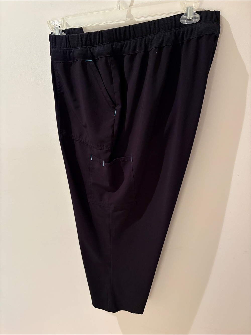 Scrubstar Black Women's Elastic-Waist Utility Trousers